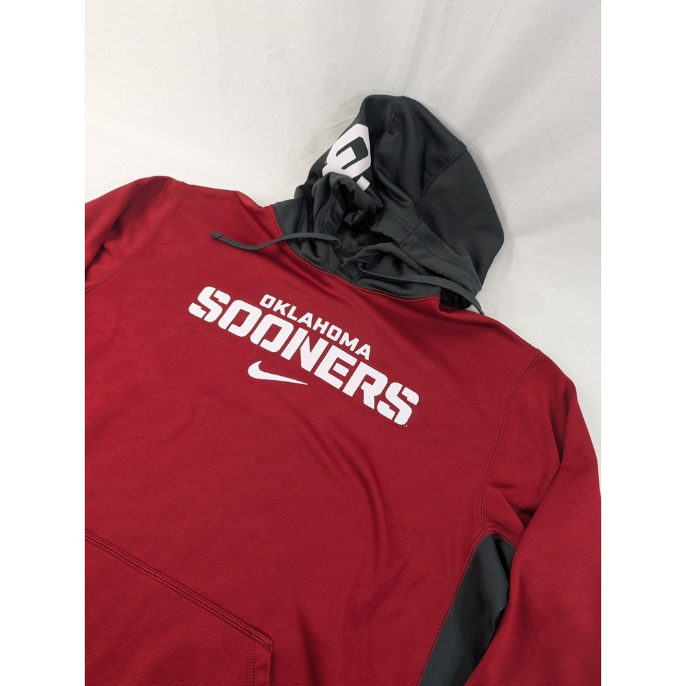 OU Sooners Nike Therma Fit Pullover Hoodie Men's Size Large 1890 Red